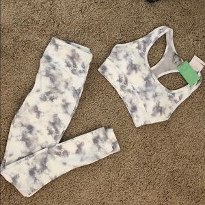 NWT forever 21 tie dye workout set